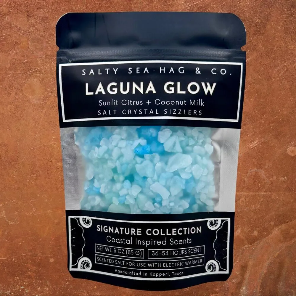 Laguna Glow Salt Crystal Sizzlers | Sunlit Citrus + Coconut Milk Scent